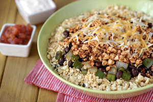 Hungry Girl's So-Good Sofritas Cauliflower Rice Bowl Recipe