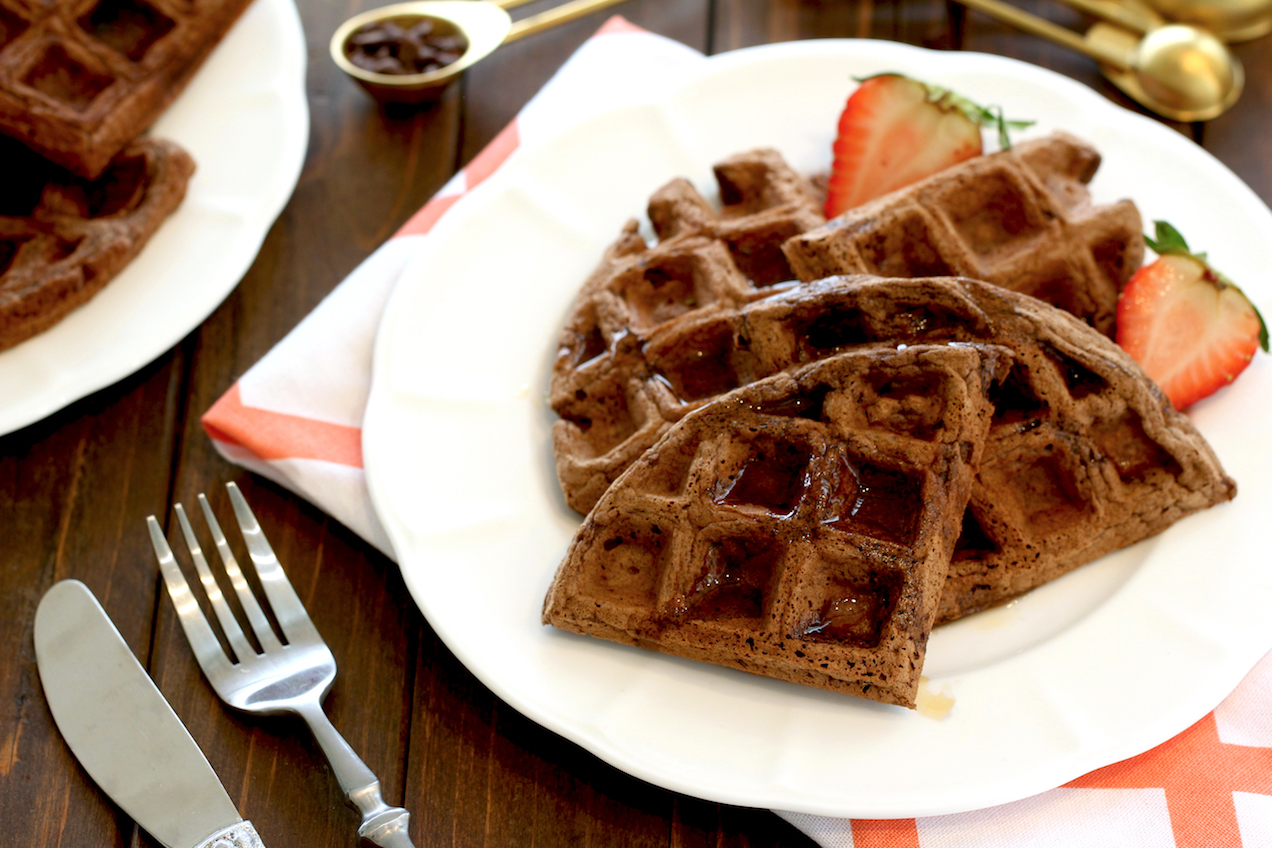 Double Chocolate Brownie Waffles Hungry Girl