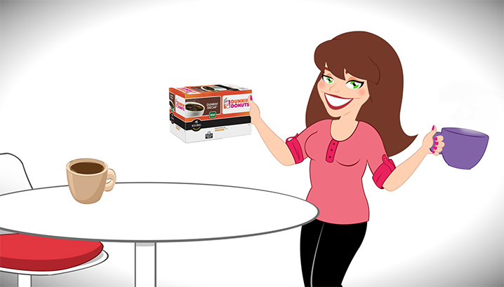 Hungry-Girl Video: Sponsored Video: Dunkin' Donuts® Coffee K-Cup® Pods!