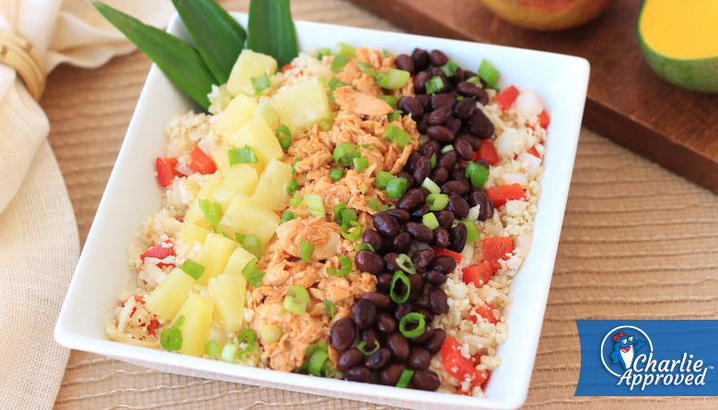 Hungry-Girl Video: Sponsored Video: StarKist Mango Chipotle Salmon Cauliflower Rice Bowl