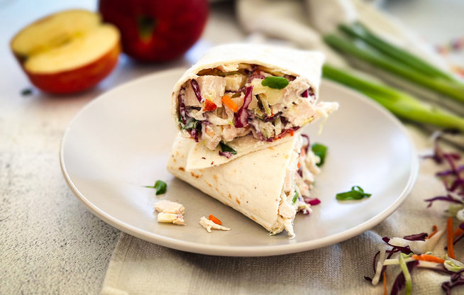 Chicken & Apple Slaw Wrap