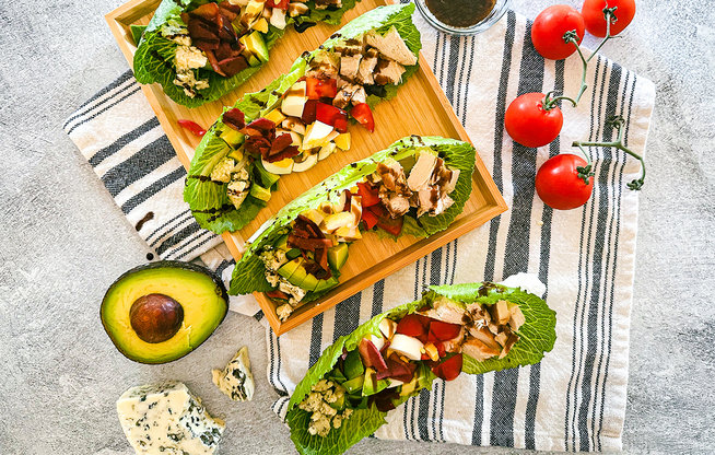 Chicken Cobb Lettuce Boats