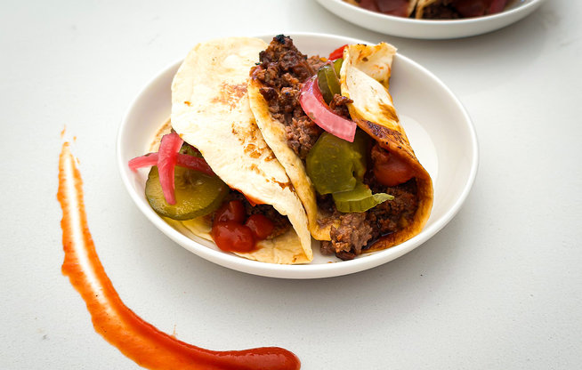 Sloppy Joe Smashed Tacos