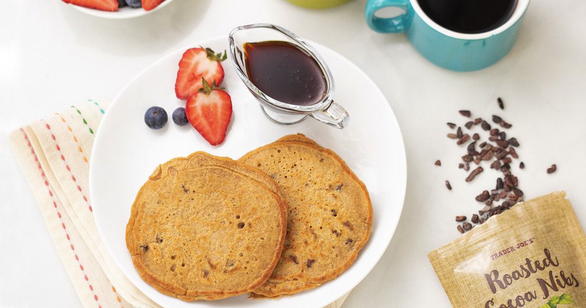 4Ingredient Coffee Protein Pancakes + More Healthy Trader Joe's Recipe
