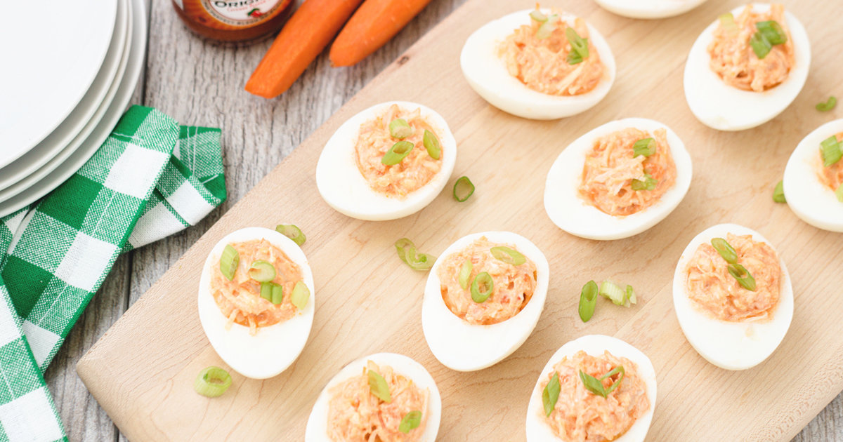 Buffalo Chicken Deviled Eggs + More Stuffed Egg Whites Recipes Hungry