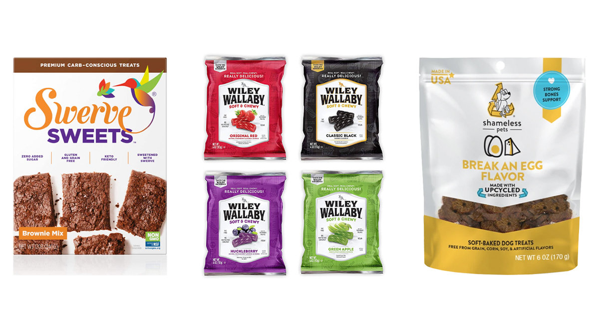 LowSugar Brownie Mix, Soft & Chewy Licorice, Healthy Dog Treats