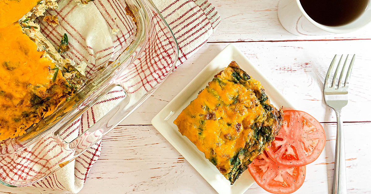 Healthy Bacon Cheeseburger Egg Bake + More MakeAhead Egg Breakfast