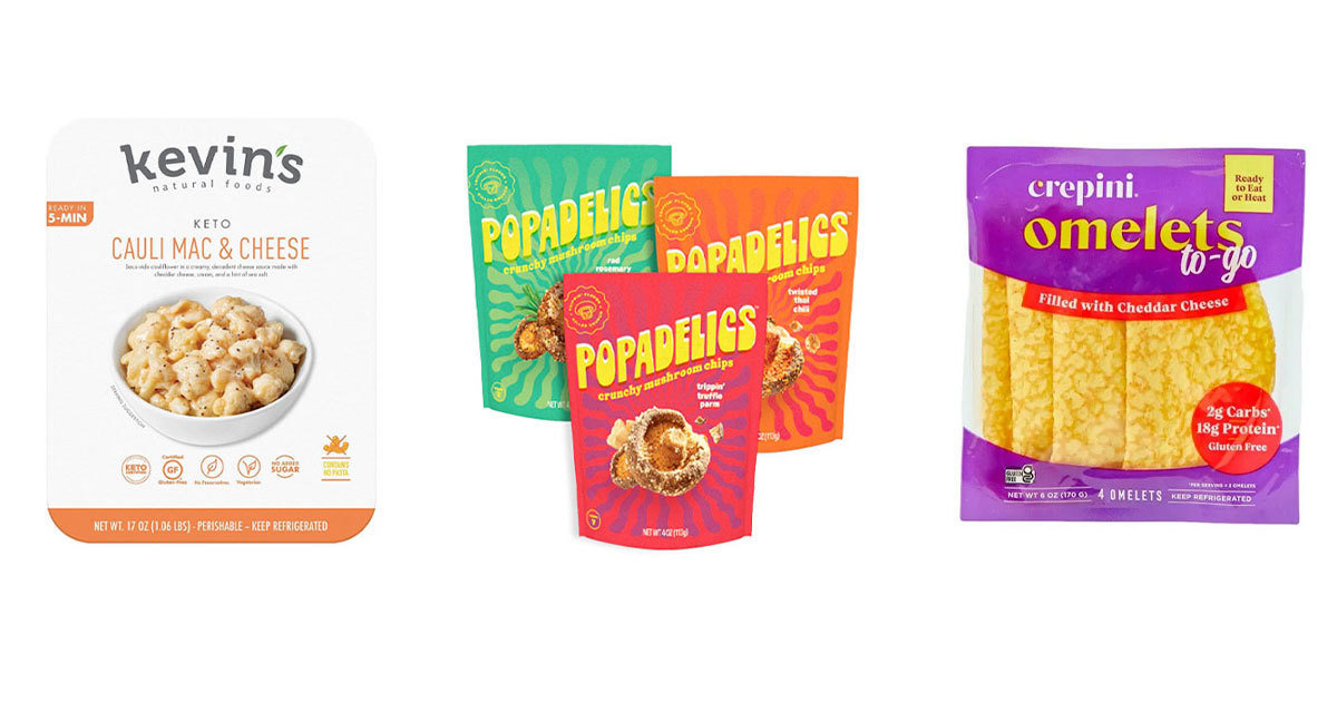 Keto Cauliflower Mac & Cheese, Crunchy Mushroom Snacks, ReadytoEat