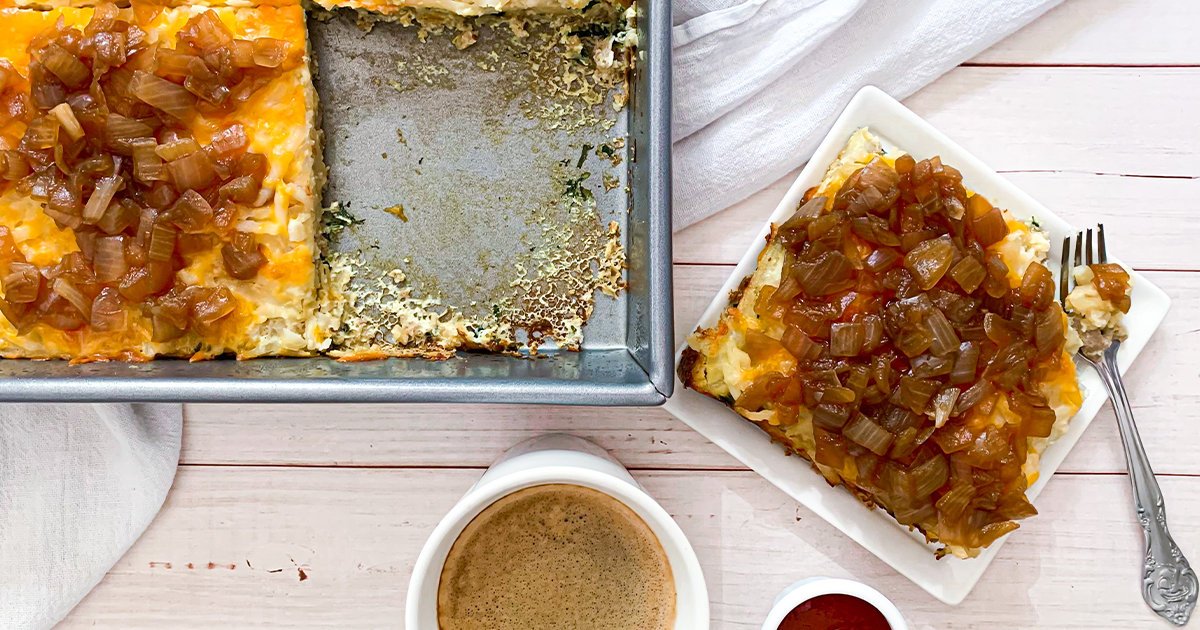 Breakfast Casserole with Hash Browns Recipe Hungry Girl