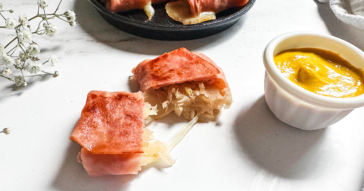 Easy Ham & Swiss Cheese Snack Recipe Hungry Girl