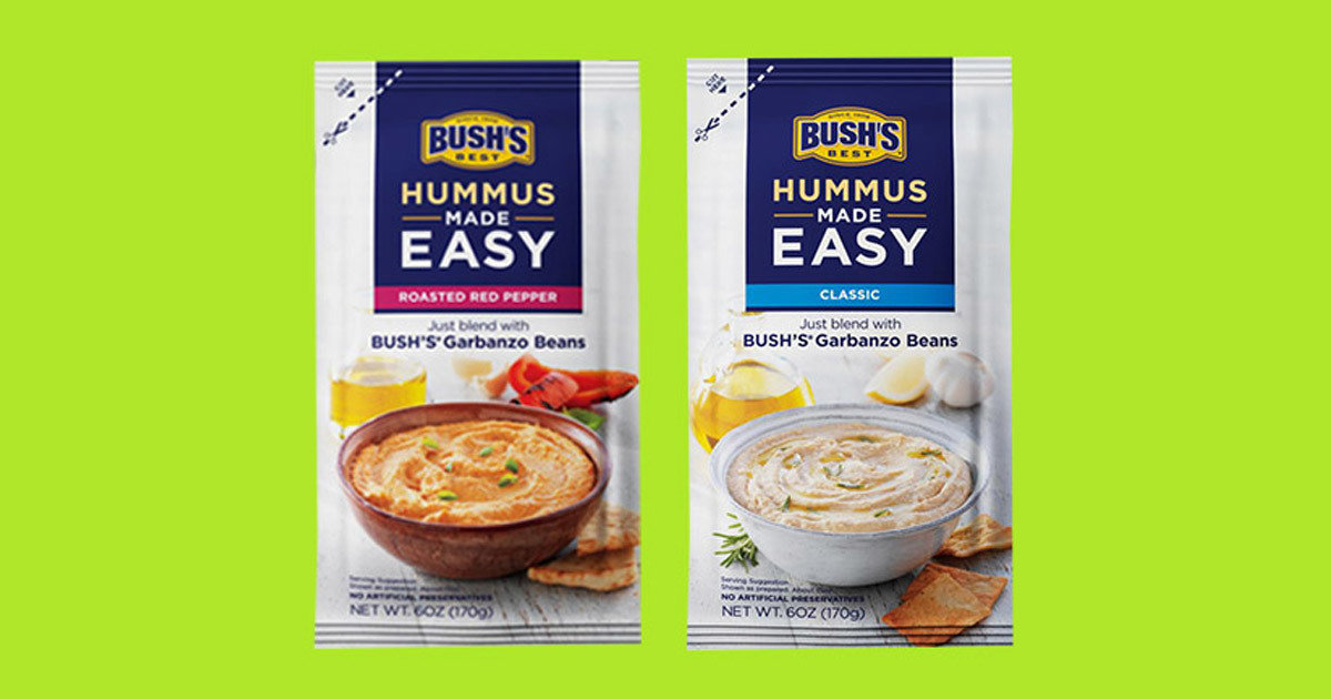 Bush's Hummus Made Easy, Kashi GOLEAN Plant Powered Shakes, Healthy