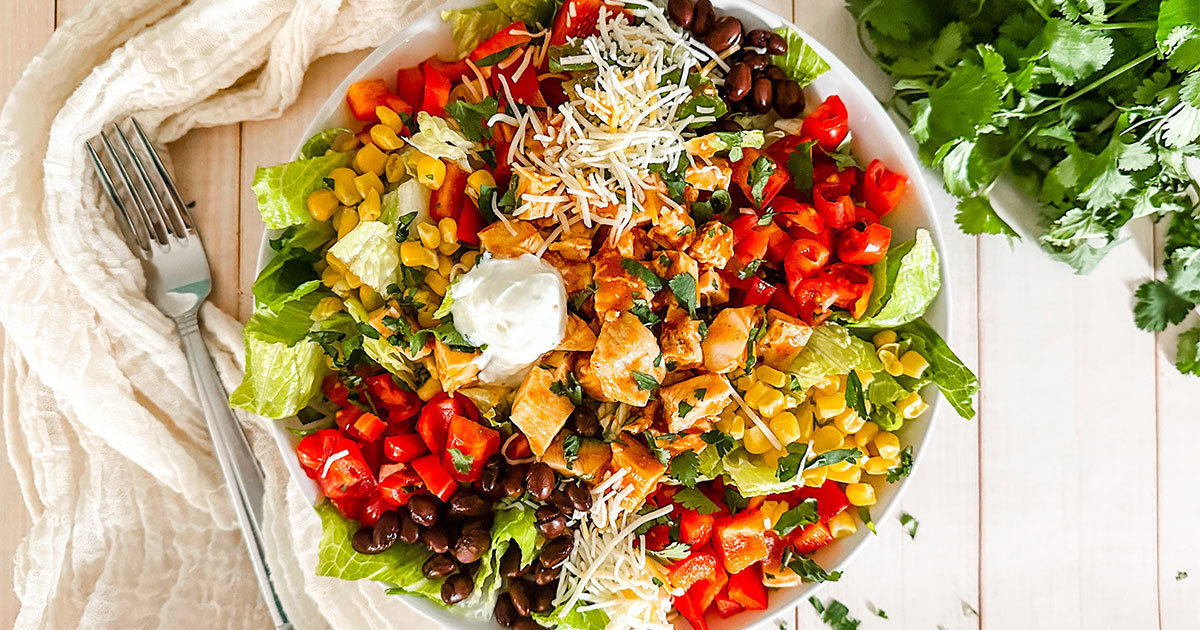 Healthy Chicken Taco Salad Recipe | Hungry Girl