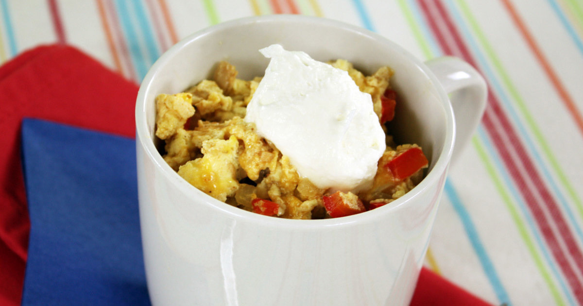 LowCalorie Single Serving Breakfast Recipes Chicken Fajita Scramble