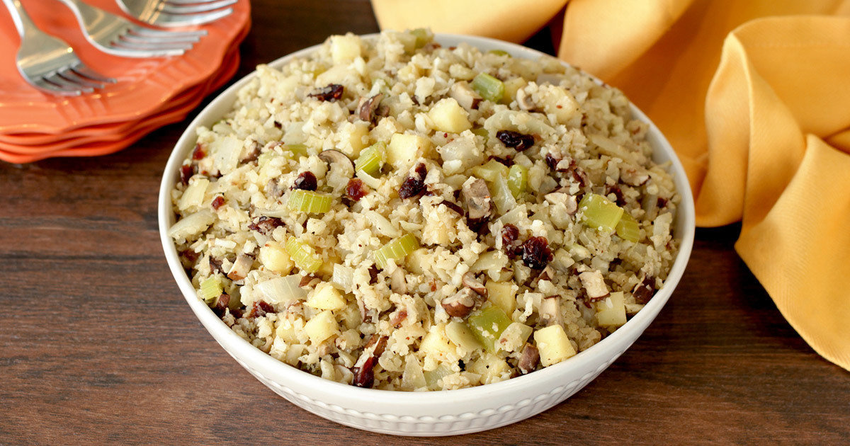 Healthy Cauliflower Rice Stuffing Recipe Hungry Girl