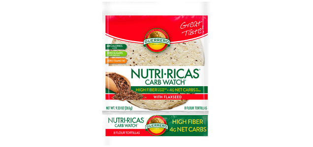 Guerrero Nutri-Ricas Carb Watch Tortillas with Flaxseed