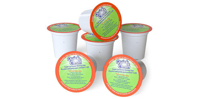 Quick & Clean Single Cup Brewer Cleaning Cups