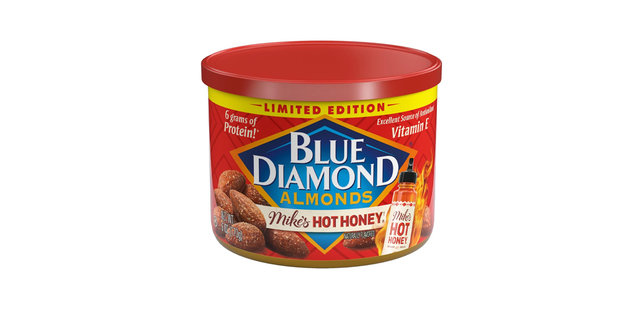 Blue Diamond Almonds in Limited Edition Mike's Hot Honey