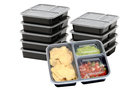 SimpleHouseware 3-Compartment Food Containers (10 Pack)