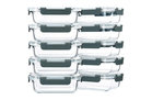 Glass Meal Prep Containers (10 Pack)