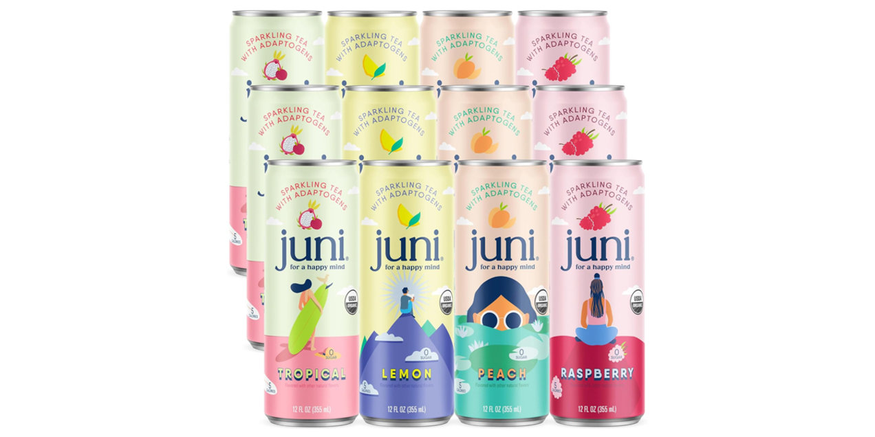Juni Tea Raspberry Sparkling Adaptogen Tea, Flavored No-Sugar-Added Applesauce, Tortillas ...