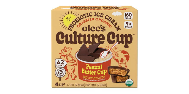 Alec's Culture Cup Peanut Butter Cup Probiotic Ice Cream