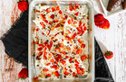 Strawberry Cheesecake Fro-Yo Bark