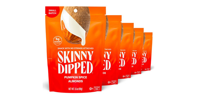 SkinnyDipped Almonds in Fall Flavors