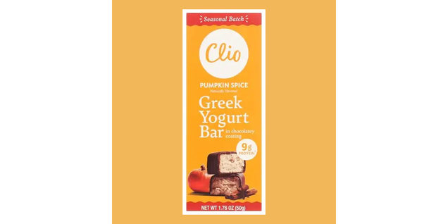 Clio Seasonal Batch Pumpkin Spice Greek Yogurt Bars