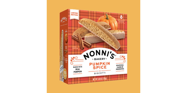 Nonni's Bakery Limited Edition Pumpkin Spice Biscotti