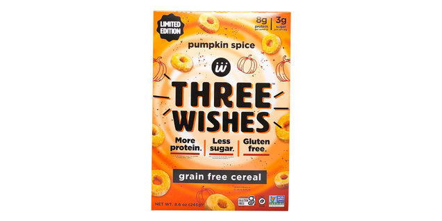 Three Wishes Limited Edition Pumpkin Spice Grain Free Cereal