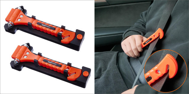 Emergency Seat Belt Cutter & Window Hammer
