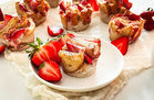 Strawberry Protein French Toast Muffins