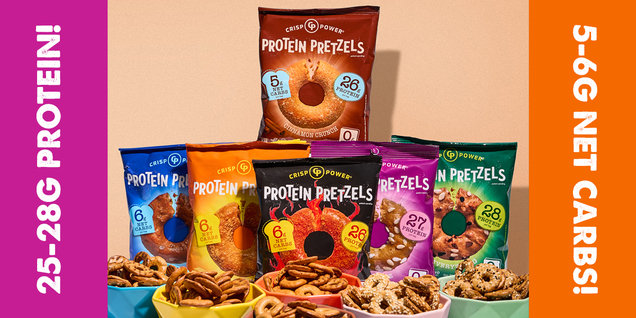 Crisp Power Protein Pretzels
