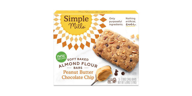 Simple Mills Peanut Butter Chocolate Chip Soft Baked Almond Flour Bars