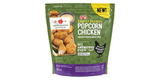 Applegate Naturals Lightly Breaded Popcorn Chicken