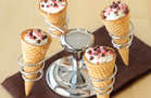 Candy Cane Cannoli Cones