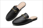 Minorsu Women's Buckle Mules