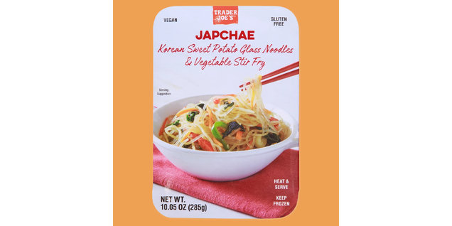Trader Joe’s Japchae Korean Sweet Potato Glass Noodles & Vegetable Stir Fry