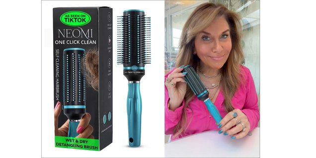 Neomi One Click Clean Self Cleaning Hairbrush