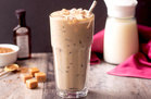 Creamy Caramel Iced Vanilla Latte