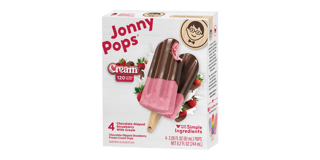 JonnyPops Chocolate-Dipped Strawberry with Cream