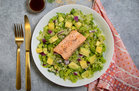 Air-Fryer Sesame Ginger Salmon Salad