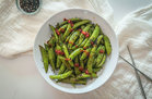 Air-Fryer Sesame Ginger Sugar Snap Peas