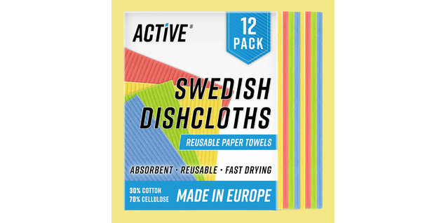 ACTIVE Swedish Dish Cloths Reusable Paper Towels