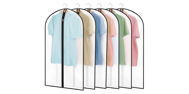 Transparent Garment Bags (6 Pack)