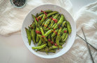 Air-Fryer Sesame Ginger Sugar Snap Peas