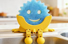 Cute Smiley Sink Sponge Holder with Drainage