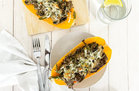 Philly Cheesecake Stuffed Spaghetti Squash