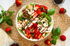 Strawberry Caprese Salad with Chicken
