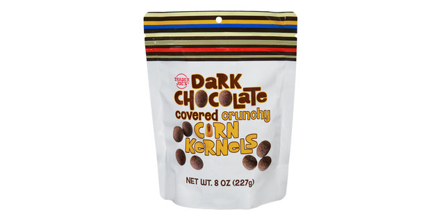Trader Joe’s Dark Chocolate Covered Crunchy Corn Kernels
